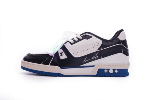 PK God Batch LOUIS VUITTON Trainer Black Blue GO1220 PK God Batch LOUIS VUITTON Trainer Black Blue GO1220