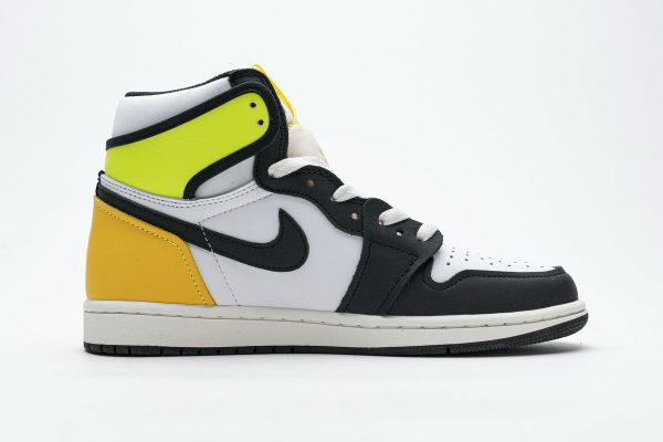 1AB5122E1481B LJR Batch Air Jordan 1 Retro High White Black Volt University Gold 555088-118
