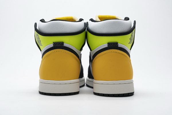 1AB512335F11B LJR Batch Air Jordan 1 Retro High White Black Volt University Gold 555088-118