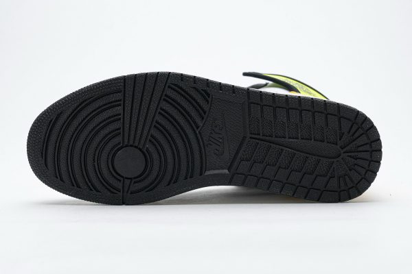 1AB51235B3B1C LJR Batch Air Jordan 1 Retro High White Black Volt University Gold 555088-118