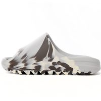 PK God Batch Adidas Yeezy Slide Enflame Oil Painting White Grey GZ5553 PK God Batch Adidas Yeezy Slide Enflame Oil Painting White Grey GZ5553