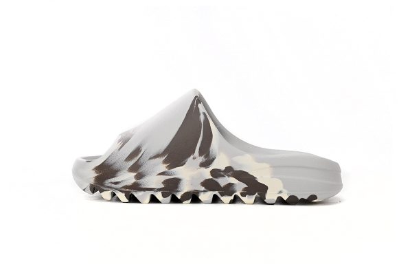 PK God Batch Adidas Yeezy Slide Enflame Oil Painting White Grey GZ5553 PK God Batch Adidas Yeezy Slide Enflame Oil Painting White Grey GZ5553