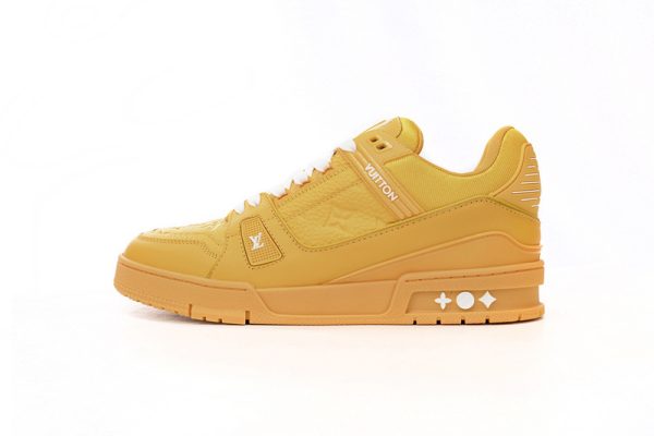 PK God Batch LOUIS VUITTON Trainer All Yellow Embossing 1AARG0 PK God Batch LOUIS VUITTON Trainer All Yellow Embossing 1AARG0