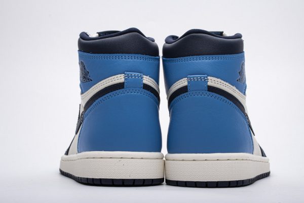 1AB53126B601A PK God Batch Air Jordan 1 Retro High Obsidian UNC 555088-140