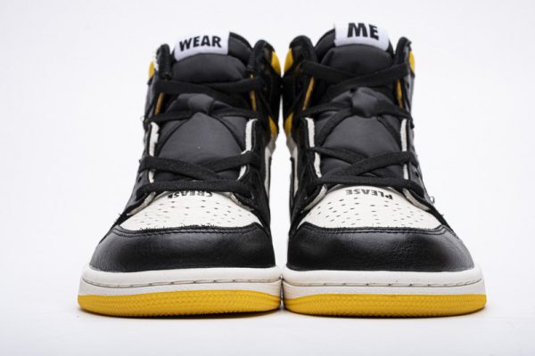 1AB531E04251E PK God Batch Air Jordan 1 Retro High "Not for Resale" Varsity Maize 861428-107