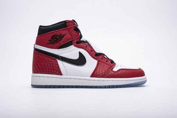 1AB53388CBE16 PK God Batch Air Jordan 1 Retro High Spider-Man Origin Story 555088-602