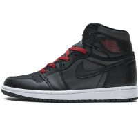 PK God Batch Air Jordan 1 Retro High Black Satin Gym Red 555088-060