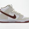 1AB539E135610 PK God Batch Nike SB Dunk High Sail Bright Crimson CV9499-100