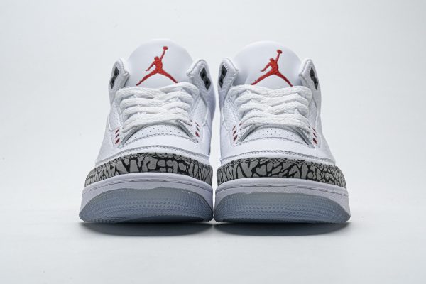 1AB53C959C319 PK God Batch Air Jordan 3 Retro Free Throw Line White Cement 923096-101