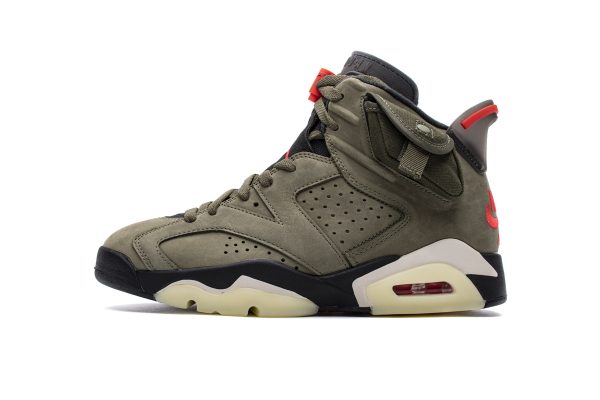 PK God Batch Air Jordan 6 Retro Travis Scott Olive CN1084-200
