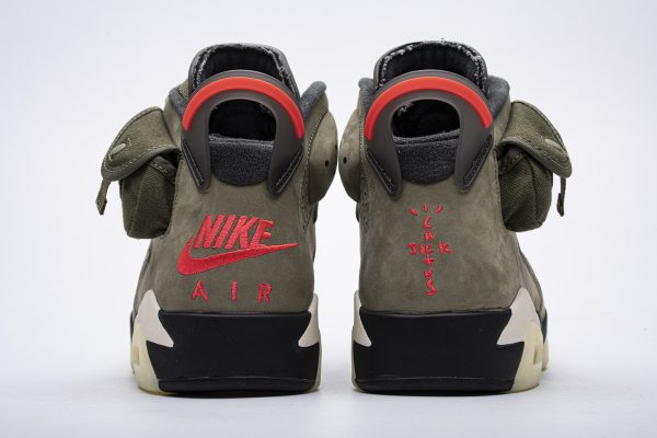 PK God Batch Air Jordan 6 Retro Travis Scott Olive CN1084-200