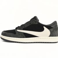 PK God Batch Travis Scott x Air Jordan 1 Low Black Grey Low Help DM7866-001 PK God Batch Travis Scott x Air Jordan 1 Low Black Grey Low Help DM7866-001