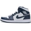 StreetGxd Air Jordan 1 Mid White Metallic Gold Obsidian 554724-174