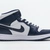 StreetGxd Air Jordan 1 Mid White Metallic Gold Obsidian 554724-174