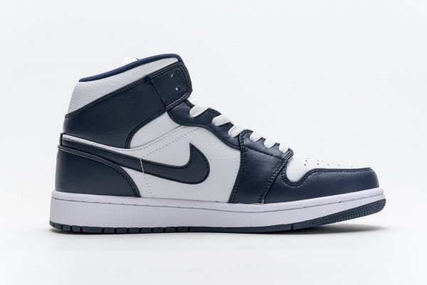 StreetGxd Air Jordan 1 Mid White Metallic Gold Obsidian 554724-174
