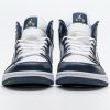 StreetGxd Air Jordan 1 Mid White Metallic Gold Obsidian 554724-174