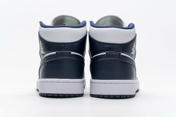 StreetGxd Air Jordan 1 Mid White Metallic Gold Obsidian 554724-174