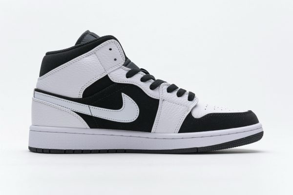 1AB5527F01F10 StreetGxd Air Jordan 1 Mid White Black 554724-113