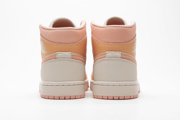 1AB552AAA2812 StreetGxd Air Jordan 1 Mid Apricot Orange (W) DH4270-800