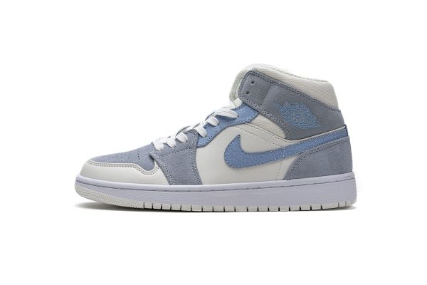 StreetGxd Air Jordan 1 Mid Mixed Textures Blue DA4666-100 StreetGxd Air Jordan 1 Mid Mixed Textures Blue DA4666-100