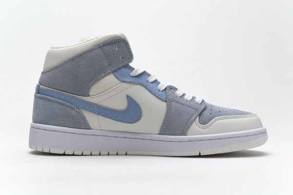 1AB5531FDA310 StreetGxd Air Jordan 1 Mid Mixed Textures Blue DA4666-100