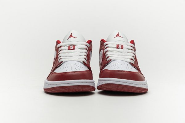 1AB55716D951D StreetGxd Air Jordan 1 Low Gym Red White 553558-611