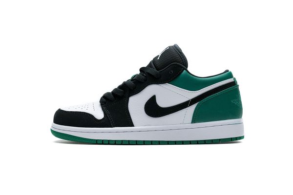 StreetGxd Air Jordan 1 Low White Black Mystic Green 553558-113 StreetGxd Air Jordan 1 Low White Black Mystic Green 553558-113