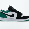 1AB558839A015 StreetGxd Air Jordan 1 Low White Black Mystic Green 553558-113