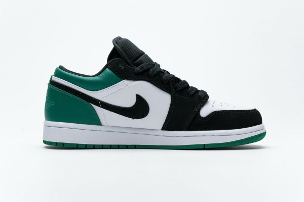 1AB558839A015 StreetGxd Air Jordan 1 Low White Black Mystic Green 553558-113