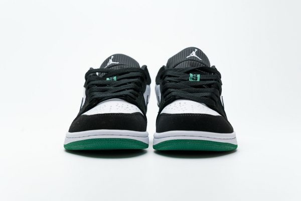 1AB55885EAC1A StreetGxd Air Jordan 1 Low White Black Mystic Green 553558-113