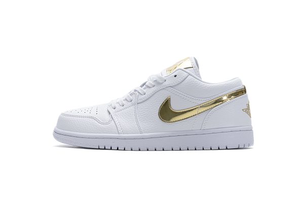 StreetGxd Air Jordan 1 Low White Metallic Gold (W) CZ4776-100 StreetGxd Air Jordan 1 Low White Metallic Gold (W) CZ4776-100