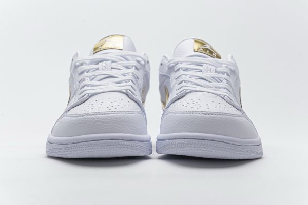 1AB55ADF4E517 StreetGxd Air Jordan 1 Low White Metallic Gold (W) CZ4776-100