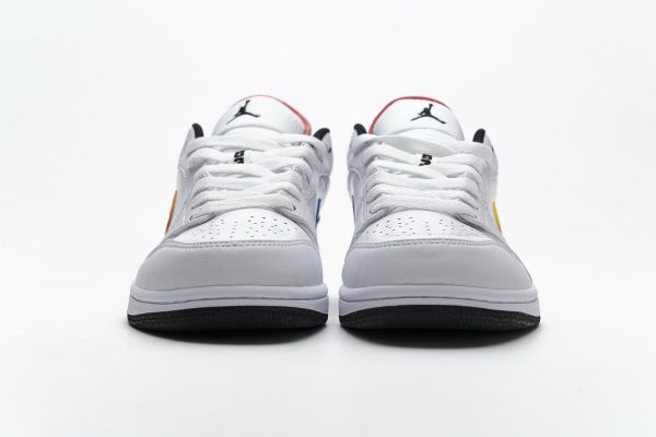 StreetGxd Air Jordan 1 Low White Multi-Color CW7009-100