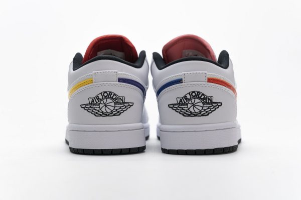 StreetGxd Air Jordan 1 Low White Multi-Color CW7009-100