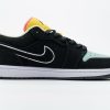 1AB55BDD94619 StreetGxd Air Jordan 1 Low Black Aurora Green Laser Orange CK3022-013