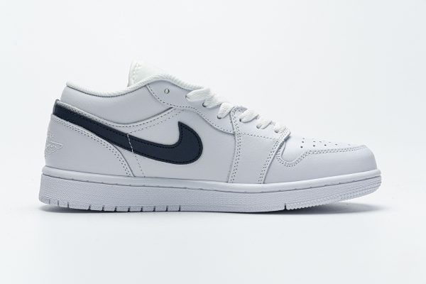 1AB55D2B0D61C StreetGxd Air Jordan 1 Low White Obsidian 553558-114