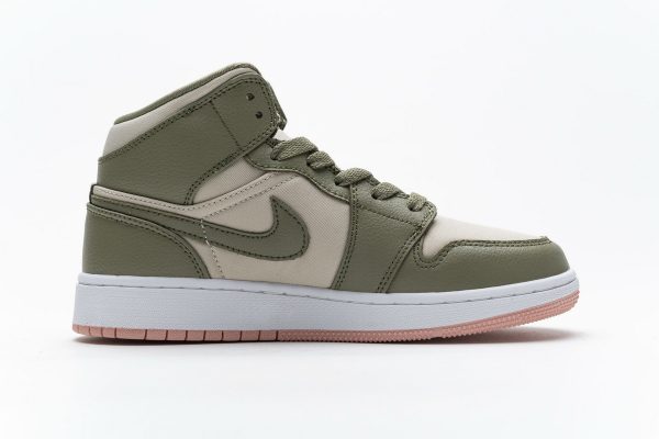 1AB55E065B31B StreetGxd Air Jordan 1 Mid Trooper Bleached Coral (GS) 555112-225