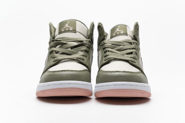 1AB55E0868E1F StreetGxd Air Jordan 1 Mid Trooper Bleached Coral (GS) 555112-225