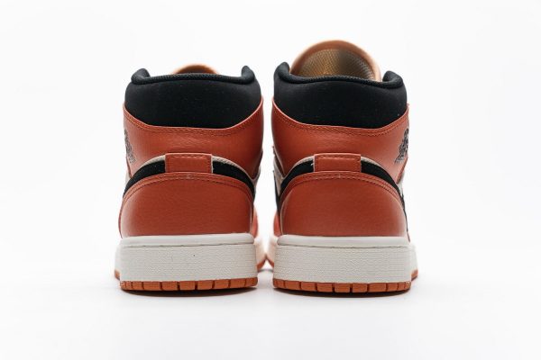 1AB55E44C5816 StreetGxd Air Jordan 1 Mid Team Orange Black 852542-800
