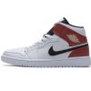 StreetGxd Air Jordan 1 Mid White Black Gym Red 554724-116 StreetGxd Air Jordan 1 Mid White Black Gym Red 554724-116