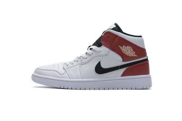 StreetGxd Air Jordan 1 Mid White Black Gym Red 554724-116 StreetGxd Air Jordan 1 Mid White Black Gym Red 554724-116
