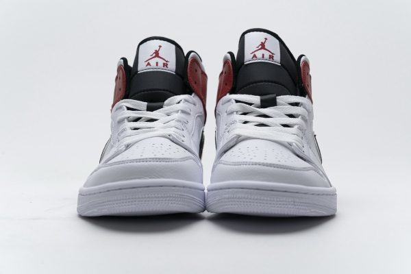 1AB55E7FDB116 StreetGxd Air Jordan 1 Mid White Black Gym Red 554724-116