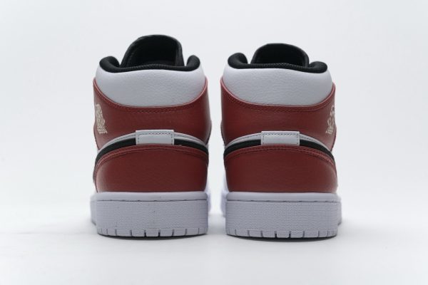 1AB55E8160D10 StreetGxd Air Jordan 1 Mid White Black Gym Red 554724-116