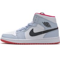StreetGxd Air Jordan 1 Mid Half Blue Polka Dot Swoosh (GS) 555112-400 StreetGxd Air Jordan 1 Mid Half Blue Polka Dot Swoosh (GS) 555112-400