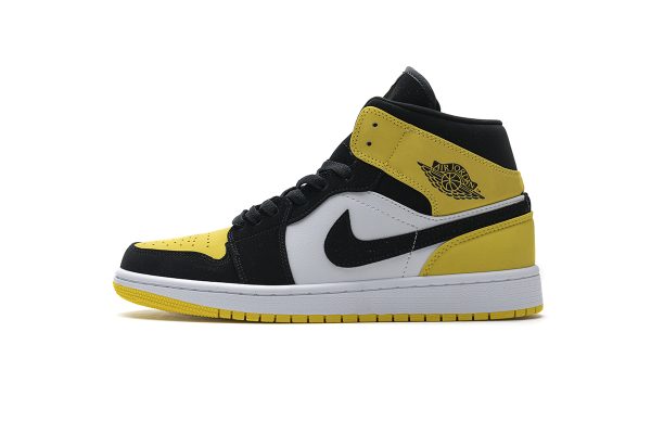 StreetGxd Air Jordan 1 Mid Yellow Toe Black 852542-071 StreetGxd Air Jordan 1 Mid Yellow Toe Black 852542-071