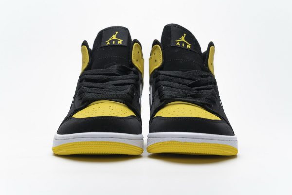 1AB55EFD44B18 StreetGxd Air Jordan 1 Mid Yellow Toe Black 852542-071