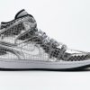 1AB55FF0A0718 StreetGxd Air Jordan 1 Mid SE Disco Metallic Silver (W) CU9304-001