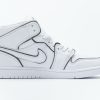 1AB56076FAD14 StreetGxd Air Jordan 1 Mid Iridescent Reflective White (W) CK6587-100