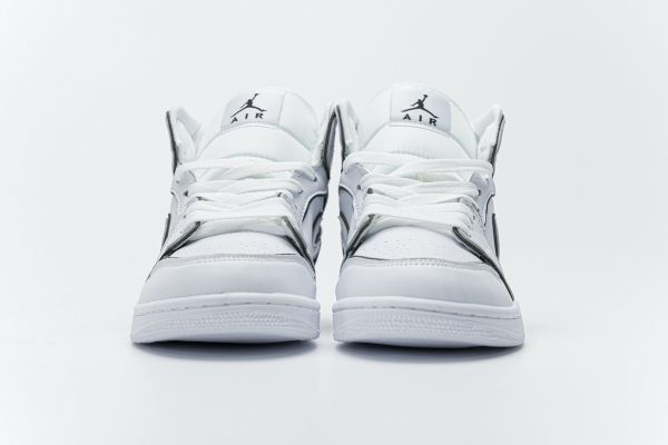 1AB56079EF519 StreetGxd Air Jordan 1 Mid Iridescent Reflective White (W) CK6587-100