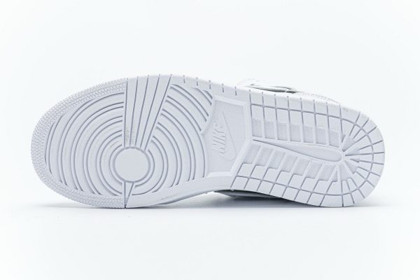 1AB5607F78E19 StreetGxd Air Jordan 1 Mid Iridescent Reflective White (W) CK6587-100